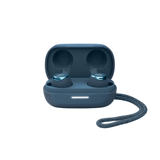 JBL Reflect Flow Pro - Blue - Waterproof true wireless Noise Cancelling active sport earbuds - Detailshot 2 image number null